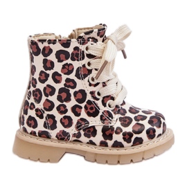 Bottines enfants isolées à fermeture éclair, Beige et marron Dolida Bottines enfants isolées à fermeture éclair, Beige et marron Dolida