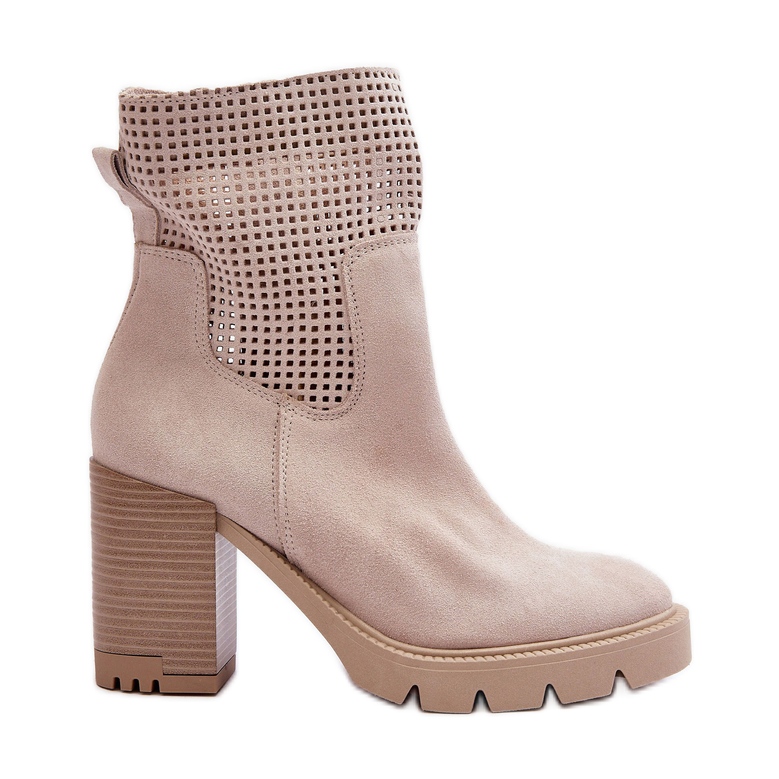 Lewski Shoes Bottes Femme En Daim Ajouré Sur Talon Haut Beige Clair Lewski 3386 Lewski Shoes Bottes Femme En Daim Ajouré Sur Talon Haut Beige Clair Lewski 3386