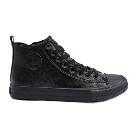 Baskets isolées pour hommes avec fermeture éclair noires Big Star MM174012