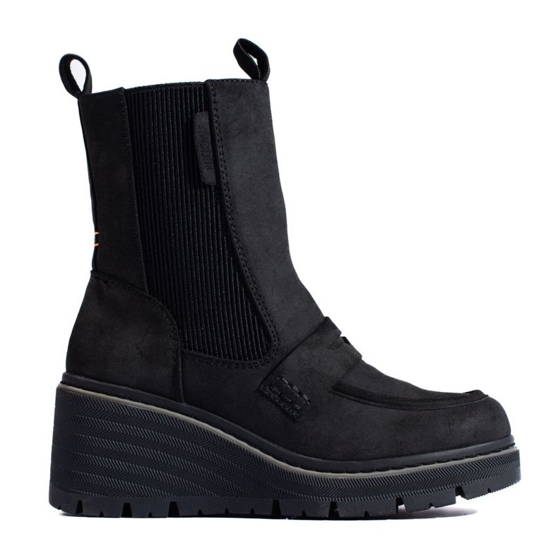 Goodin Bottines en daim noir Shelovet le noir
