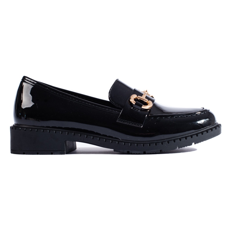 Mocassins Shelovet élégants noirs vernis le noir Mocassins Shelovet élégants noirs vernis le noir