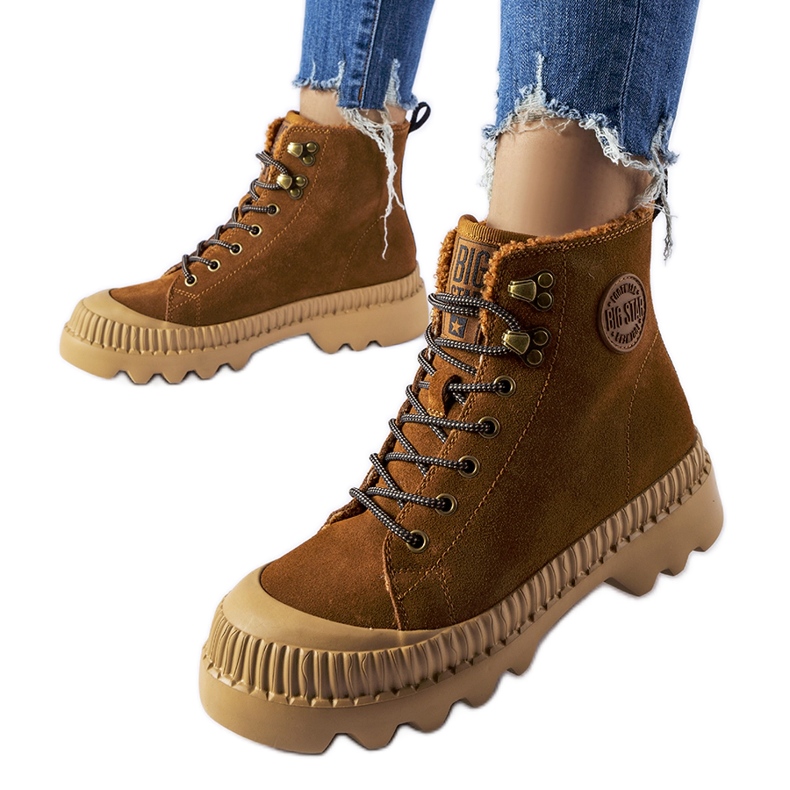 Travailleurs du cuir marron Big Star KK274520 brun