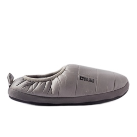 Big Star Pantoufles isolées grises pour hommes KK174362 Big Star Pantoufles isolées grises pour hommes KK174362