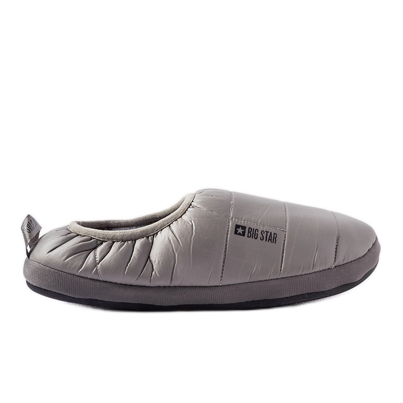 Big Star Pantoufles isolées grises pour hommes KK174362 Big Star Pantoufles isolées grises pour hommes KK174362