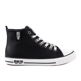 Baskets montantes noires pour hommes Big star KK174346
