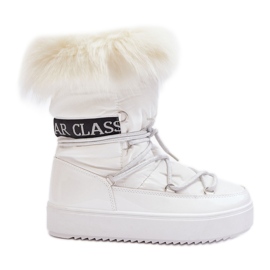 PS1 Bottes De Neige À Lacets Pour Femme Blanc Santero
