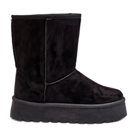 PS1 Bottes de neige isolées en fourrure Abrams noires pour femmes le noir