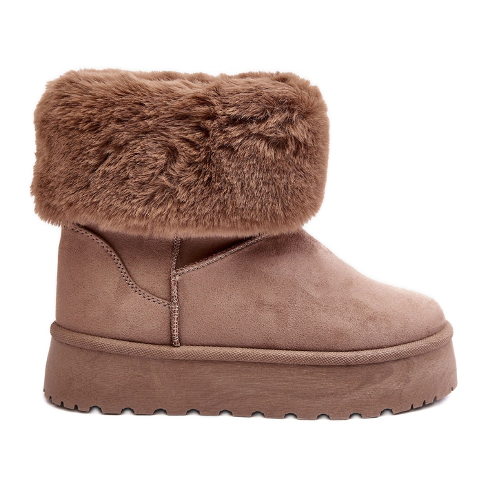 PS1 Bottes de neige femme Rainsa beiges avec fourrure PS1 Bottes de neige femme Rainsa beiges avec fourrure
