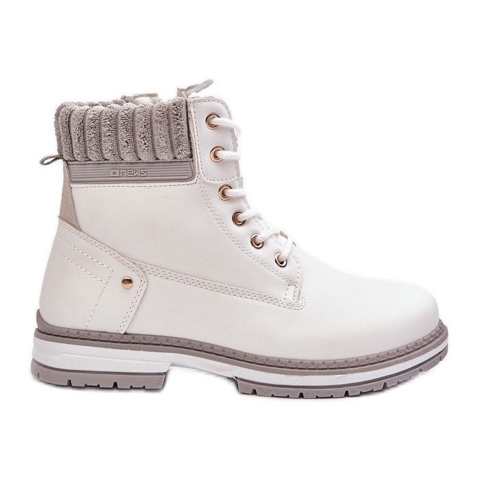 PE1 Trappeurs Isolés En Cuir Pour Femme Blanc Katalis blanche
