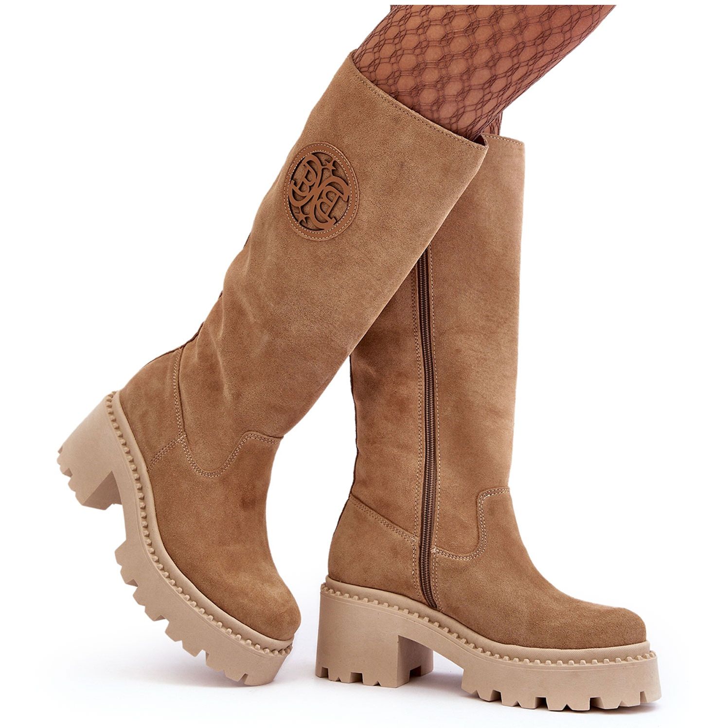 Cuissarde sales daim beige