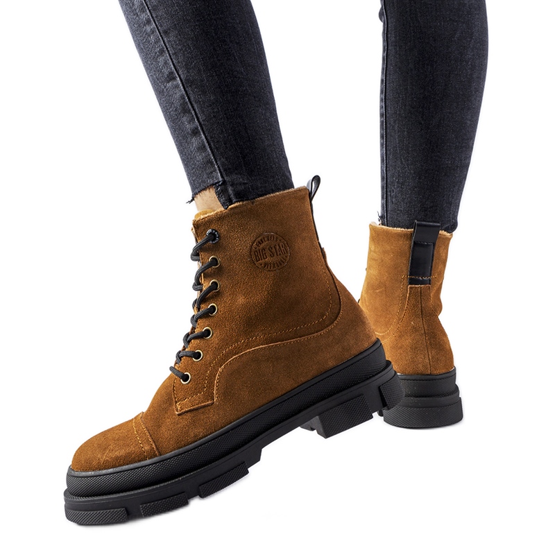 Travailleurs du cuir marron Big Star KK274524 brun