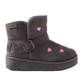 Bottes de neige grises pour enfants Big Star KK374244