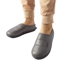 Chaussons d'hiver isolés gris Big Star KK274603 Chaussons d'hiver isolés gris Big Star KK274603