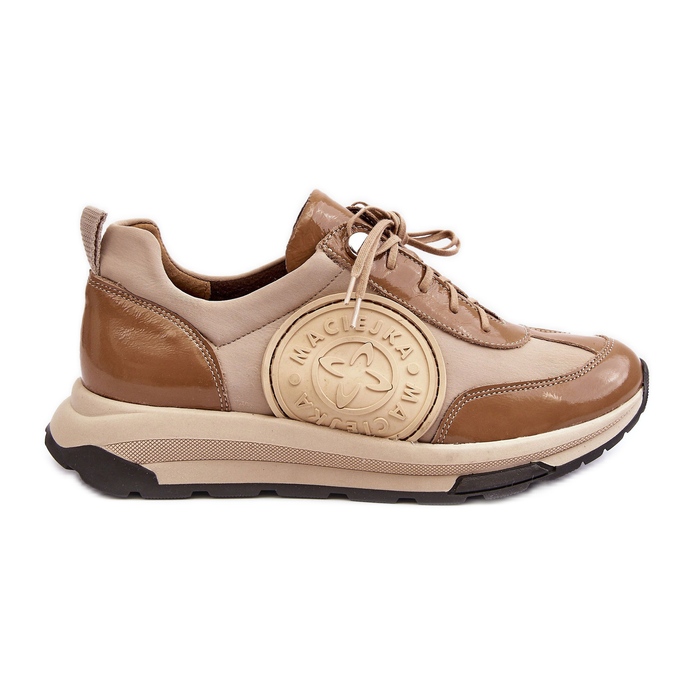 Chaussures de sport en cuir pour femmes Maciejka 06295-04 Beige Chaussures de sport en cuir pour femmes Maciejka 06295-04 Beige