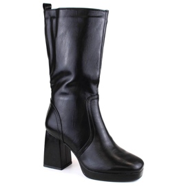 Jezzi W JEZ416A bottines isolées avec bande élastique, noir le noir