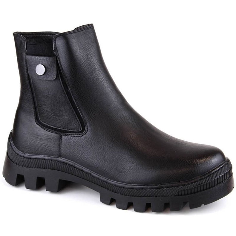 Bottines isolées Potocki W WOL186 avec poche, noir le noir