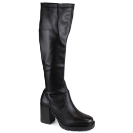 Bottines élastiques et plateforme Potocki W WOL189 noir le noir