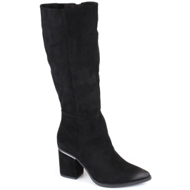 Potocki W WOL190A bottes isolées en daim noir le noir