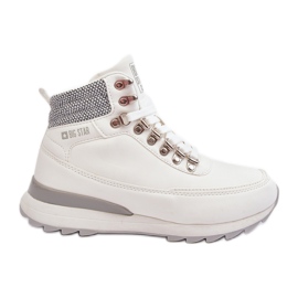Chaussures de randonnée à lacets Trapper blanc Big Star MM274675