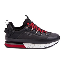 Chaussures de sport isolées pour hommes noires Big Star MM174111