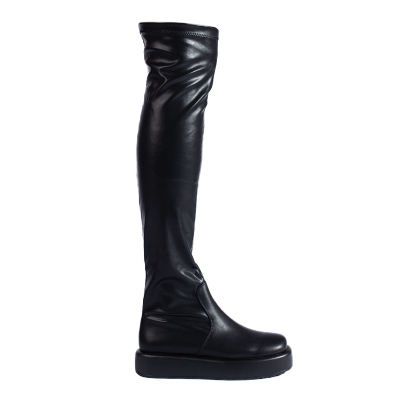 Mousquetaires à plateforme Shelovet noirs le noir