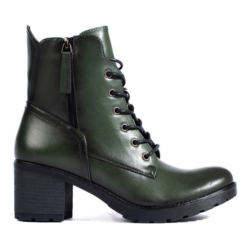 W. Potocki Bottines femme, vertes, Potocki