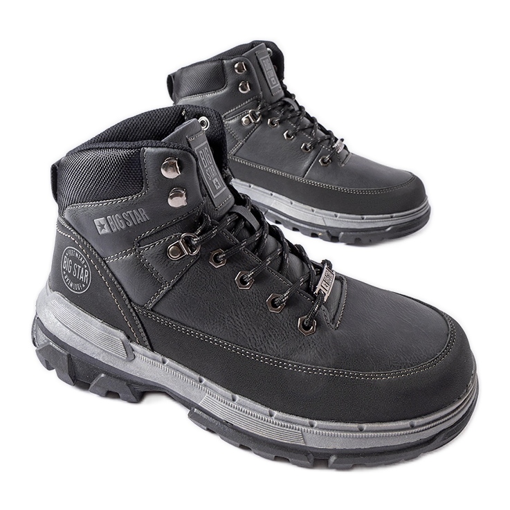 Bottes noires pour hommes Big Star KK174120 Noir le noir