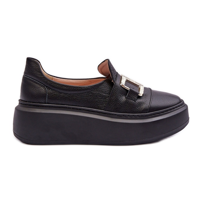 Lewski Shoes Chaussures en cuir pour femmes sur la plateforme noir Lewski 3398/2 le noir Lewski Shoes Chaussures en cuir pour femmes sur la plateforme noir Lewski 3398/2 le noir