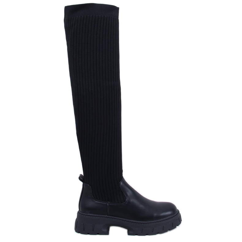 Teasly Cuissardes noires à tige flexible le noir Teasly Cuissardes noires à tige flexible le noir