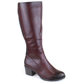 M.Daszyński M. Daszyński bottes à talons hauts avec bandes élastiques W SA128-36 SAN28B rouge