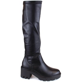 Bottines Potocki à talon haut et plateforme W SZ12267 WOL196 le noir