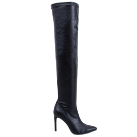 Dearica Bottes à talons aiguilles noires