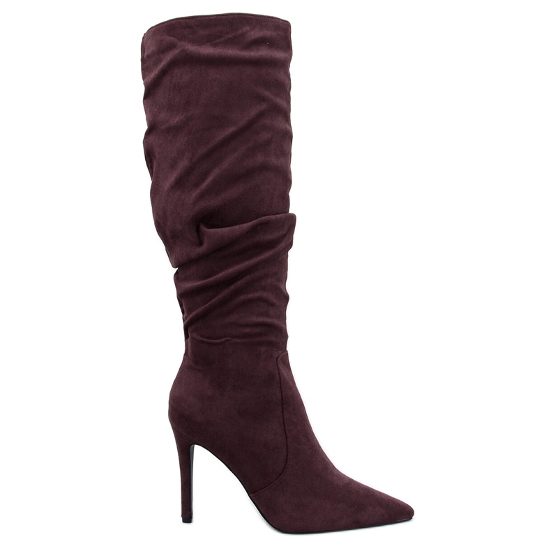 Bottes classiques à talons hauts par Danielle Brown brun