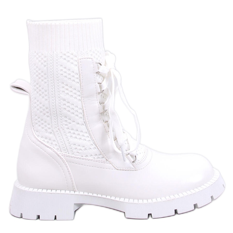 Tierr Bottines supérieures en pull blanc blanche