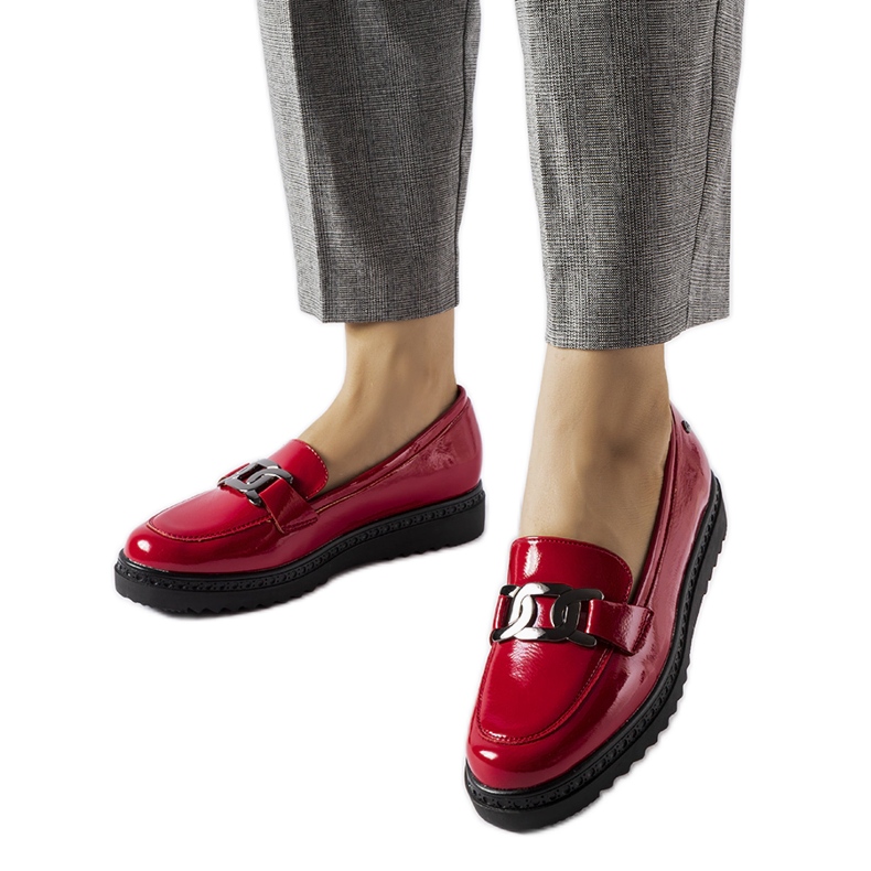 Inna Mocassins vernis rouges par Vinceza Inna Mocassins vernis rouges par Vinceza