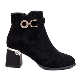 Bottes en daim à la mode pour femmes noires Nola le noir
