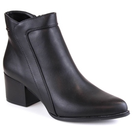 Bottines isolées noires à talons hauts pour femmes de Sergio Leone BT633 le noir