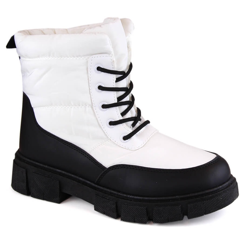 Bottes de neige isolées à lacets pour femmes, blanches, T.Sokolski Z23-389 Bottes de neige isolées à lacets pour femmes, blanches, T.Sokolski Z23-389
