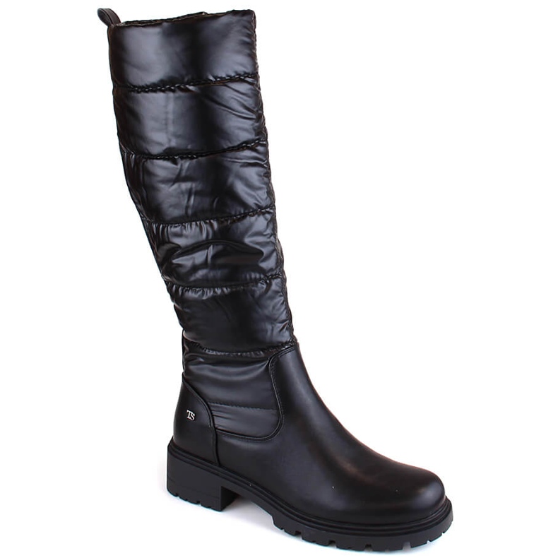Bottines noires matelassées et isolées pour femme T.Sokolski Z23-385 le noir Bottines noires matelassées et isolées pour femme T.Sokolski Z23-385 le noir