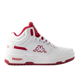 Chaussures unisexes blanches et rouges Kappa 243316 Jonscha