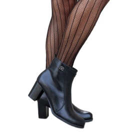 Bottines isolées noires avec strass Barreto