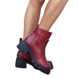 Bottines rouges et noires de Fajardo