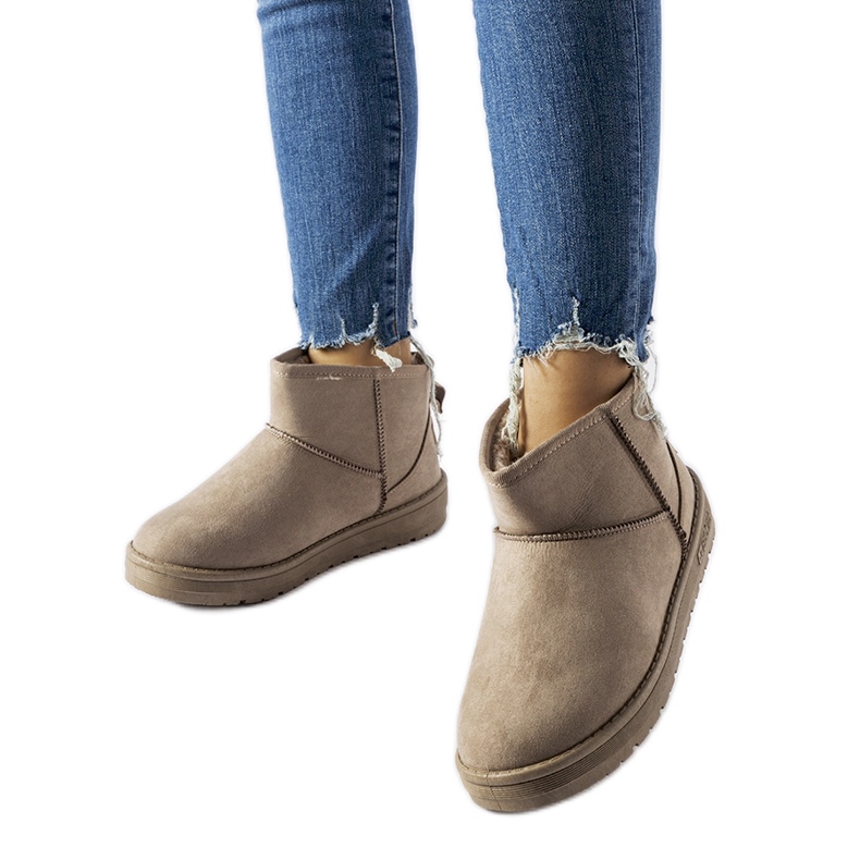 Bottes de neige femme beiges Big Star KK274294