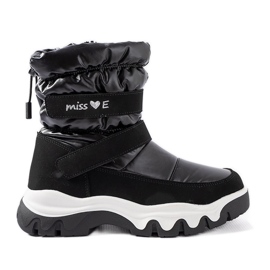 Boots de neige fille isolées Staturano noires