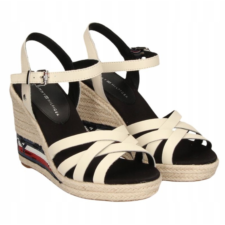 Tommy Hilfiger W Sandales compens es hautes FW0FW04843 beige