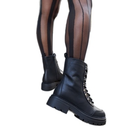 Inna Bottines Concordia isolées classiques noires le noir