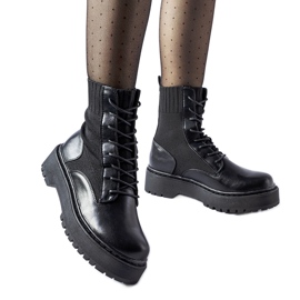 Chaussettes noires à enfiler Sebastiano