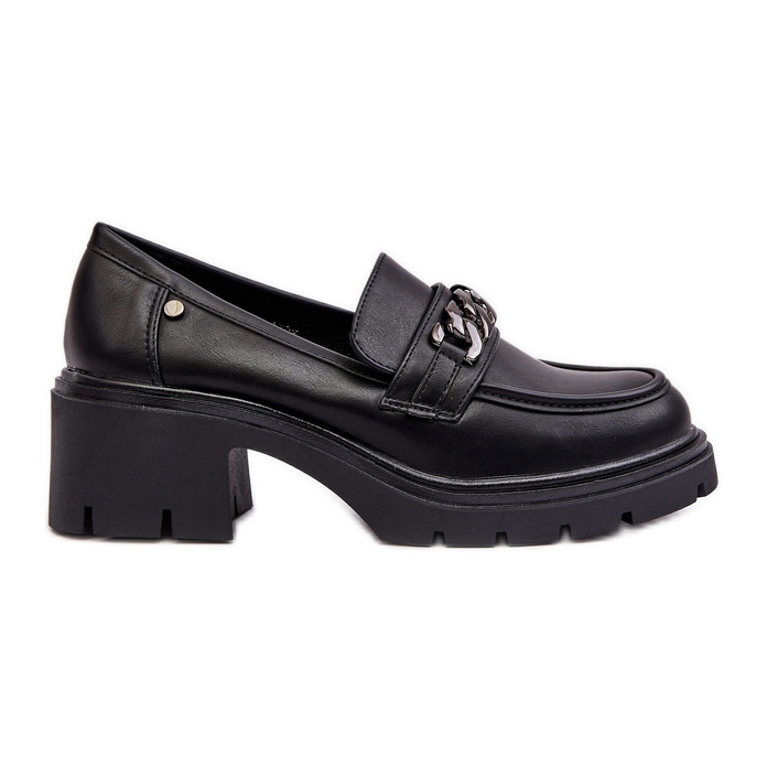 WS1 Chaussures à Talons Bas Femme en Cuir Noir Blimma le noir