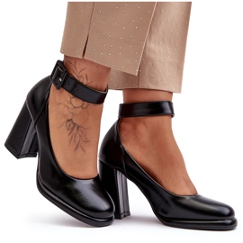 WS1 Escarpins à talons noirs avec boucle Idovana le noir