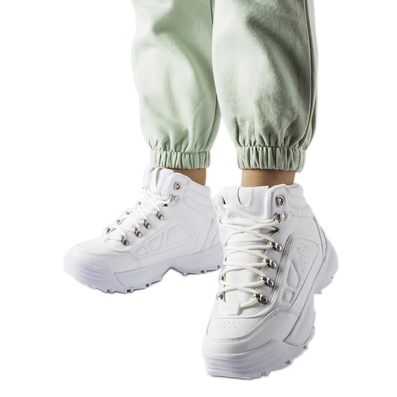 Chaussures hautes chaudes blanches Kappa 242968 Shivoo